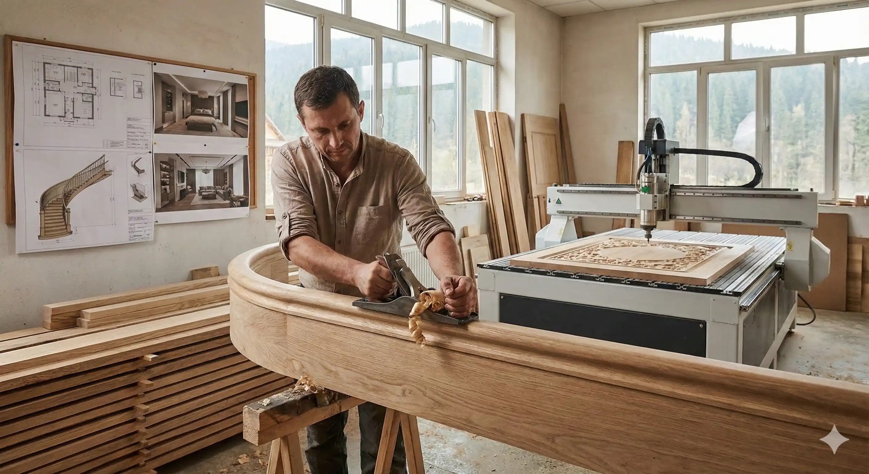 Карпатський мінімалізм в інтер'єрі з натуральною деревиною